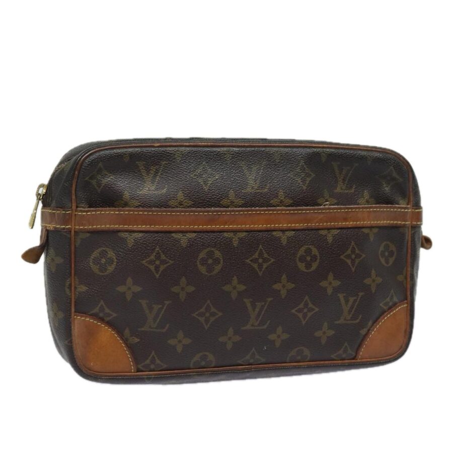 Monogram Canvas Clutch Bag with YKK Zipper | Studio Nafay