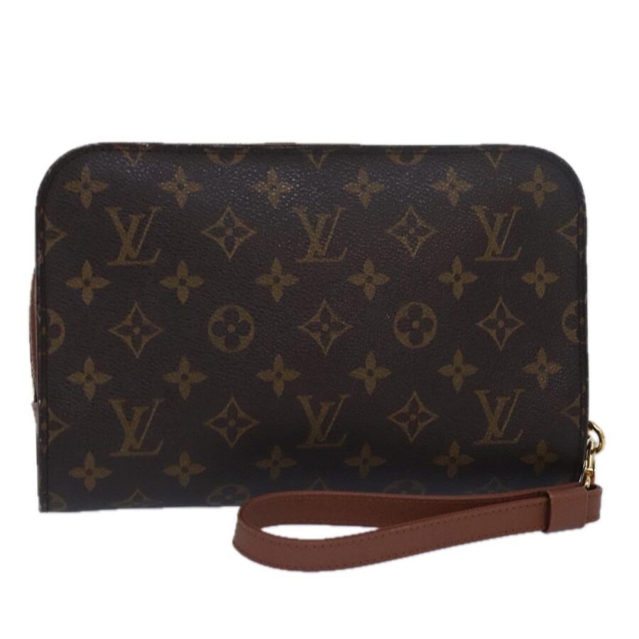 Monogram Canvas Clutch Bag with Appeal | Studio Nafay