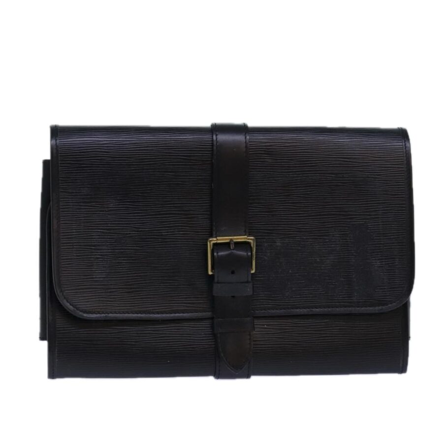 Epi Leather Clutch Bag with Surface Rubbing and Storage Smell | Studio Nafay
