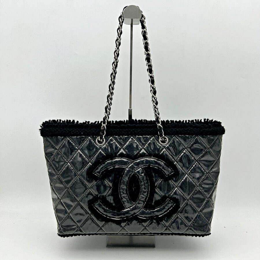 Chanel PVC Tweed Tote Medium - Black Totes, Handbags ch9997hr | Studio Nafay