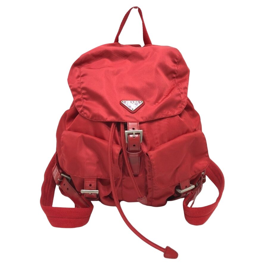 Red Nylon Backpack | Studio Nafay