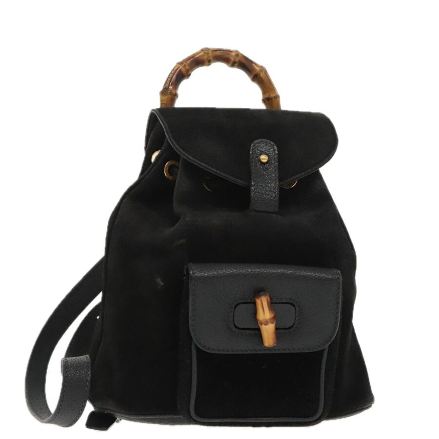 Mini Suede Backpack Bamboo Style | Studio Nafay