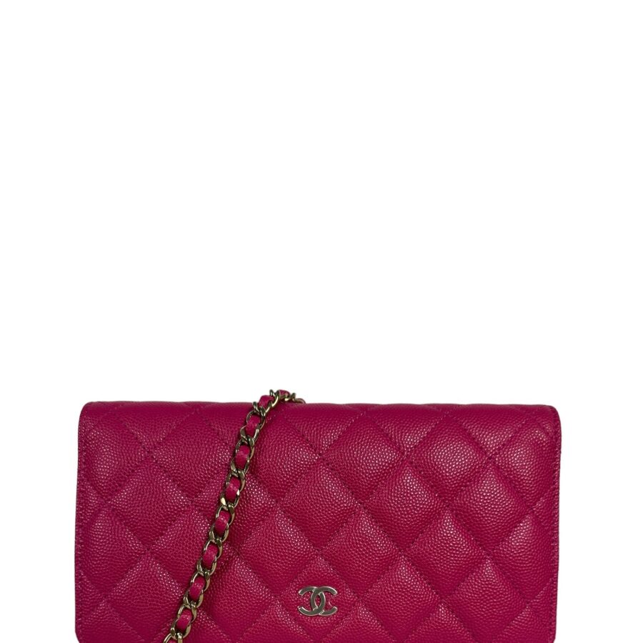 Chanel Fuchsia Quilted Caviar Leather WOC Crossbody Bag | Studio Nafay