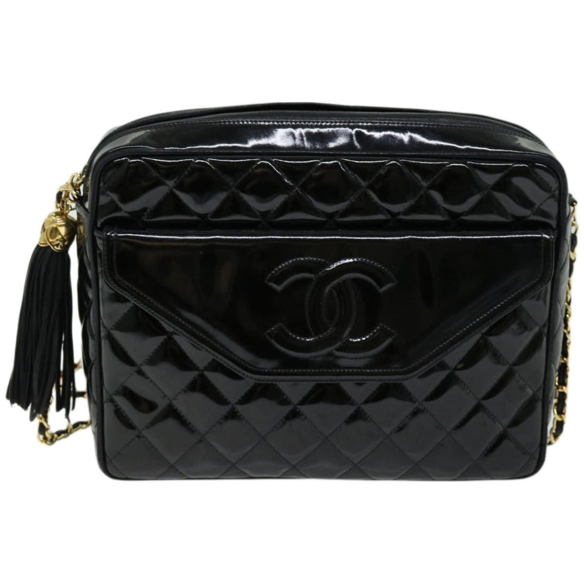 Chanel Leather Black Shoulder Bag 4