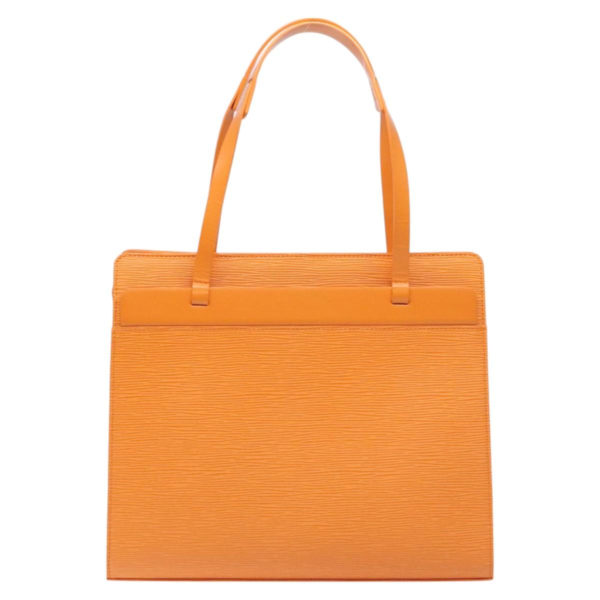 Louis Vuitton Croisette Orange Leather Tote Bag ( )