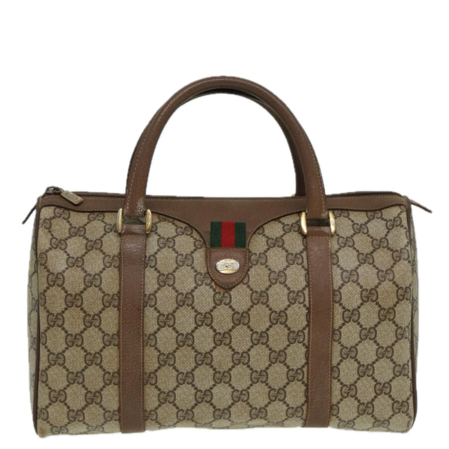 Gucci Leather Canvas Handbag | Studio Nafay