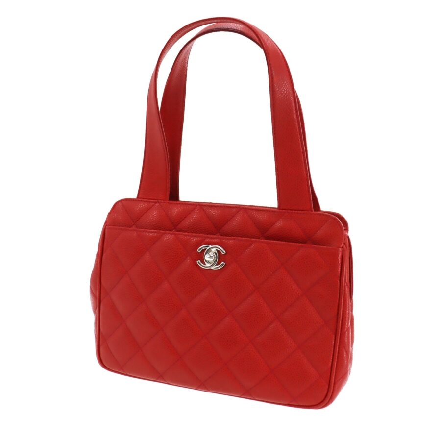 Chanel Leather Caviar Red Handbag | Studio Nafay