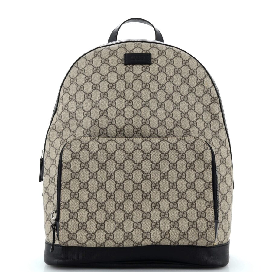 Zip Pocket Backpack GG Coated Canvas Medium | Studio Nafay
