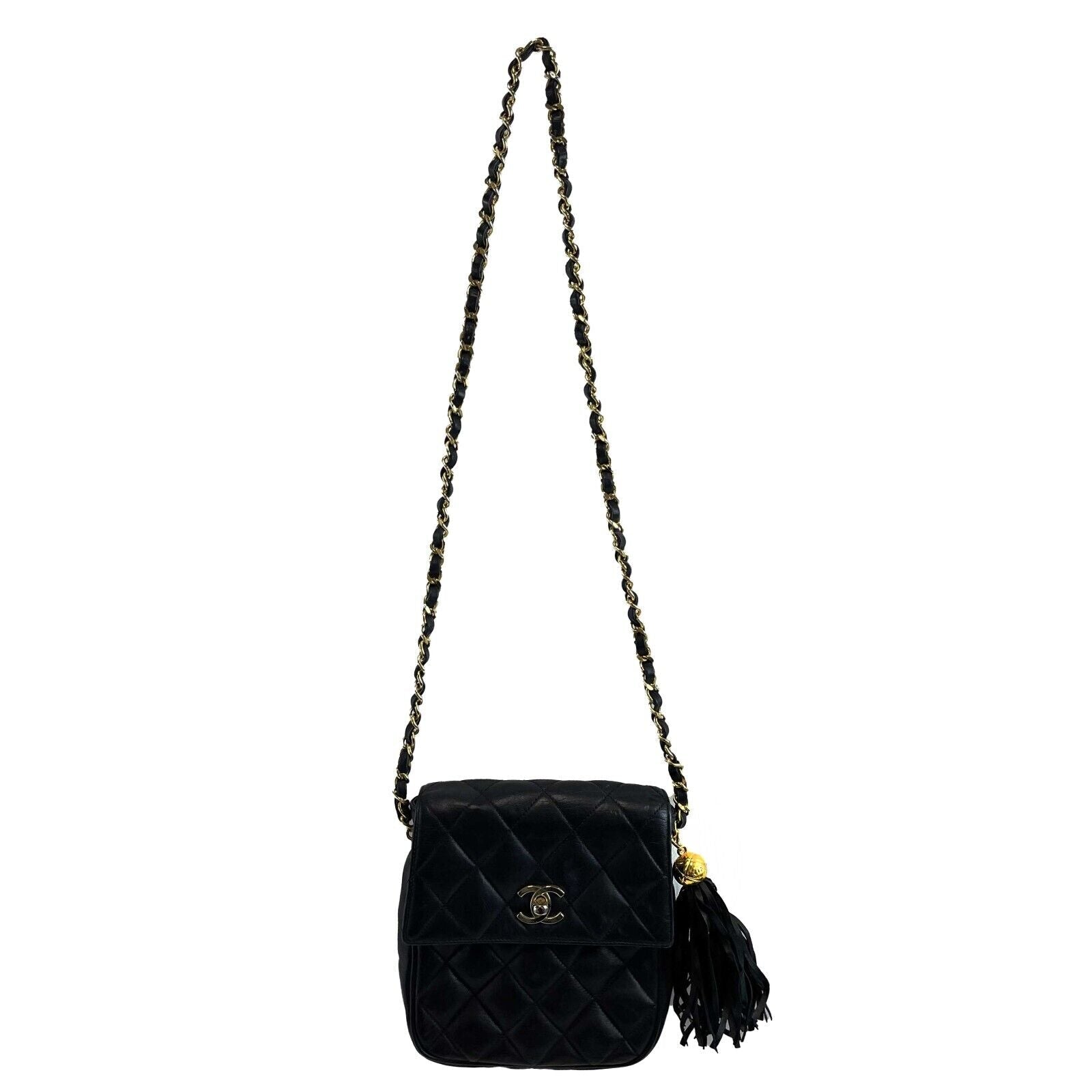 Chanel Small Leather Black Crossbody Bag