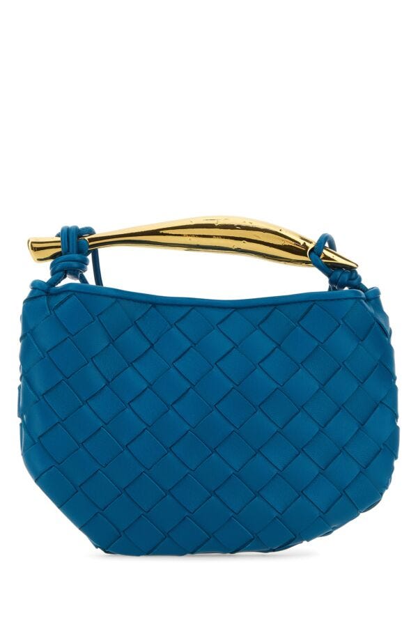 Bottega Veneta Woman Electric Blue Leather Sardine Handbag | Studio Nafay