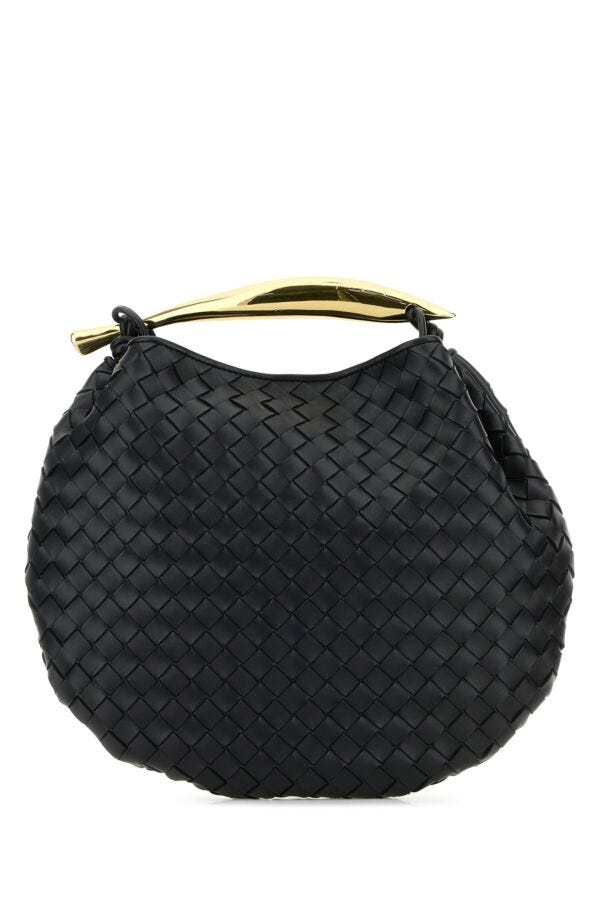 Bottega Veneta Woman Navy Blue Leather Sardine Handbag | Studio Nafay