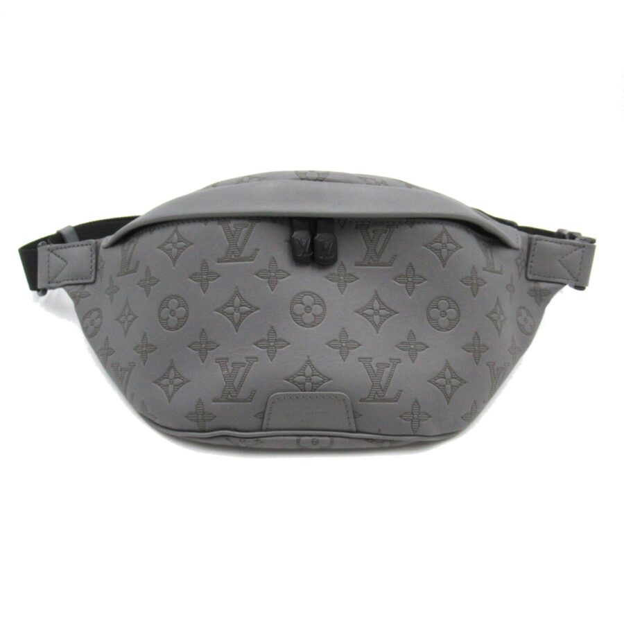 LOUIS VUITTON Discovery Bumbag PM Gray Monogram Shadow leather | Studio Nafay
