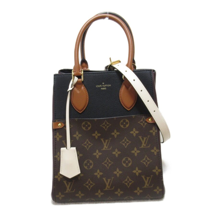 LOUIS VUITTON Fold Tote MM 2wayShoulder Bag Brown Monogram leather | Studio Nafay