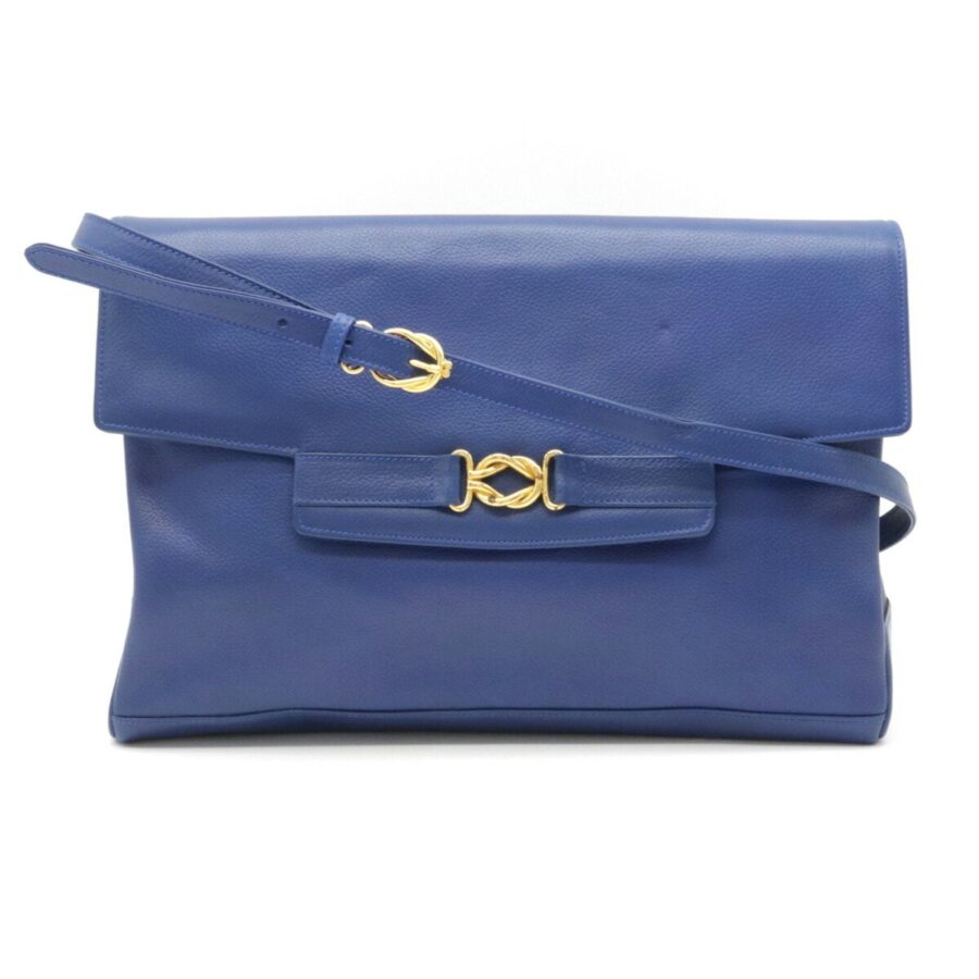 Gucci Blue Leather Shoulder Bag Style 3 | Studio Nafay