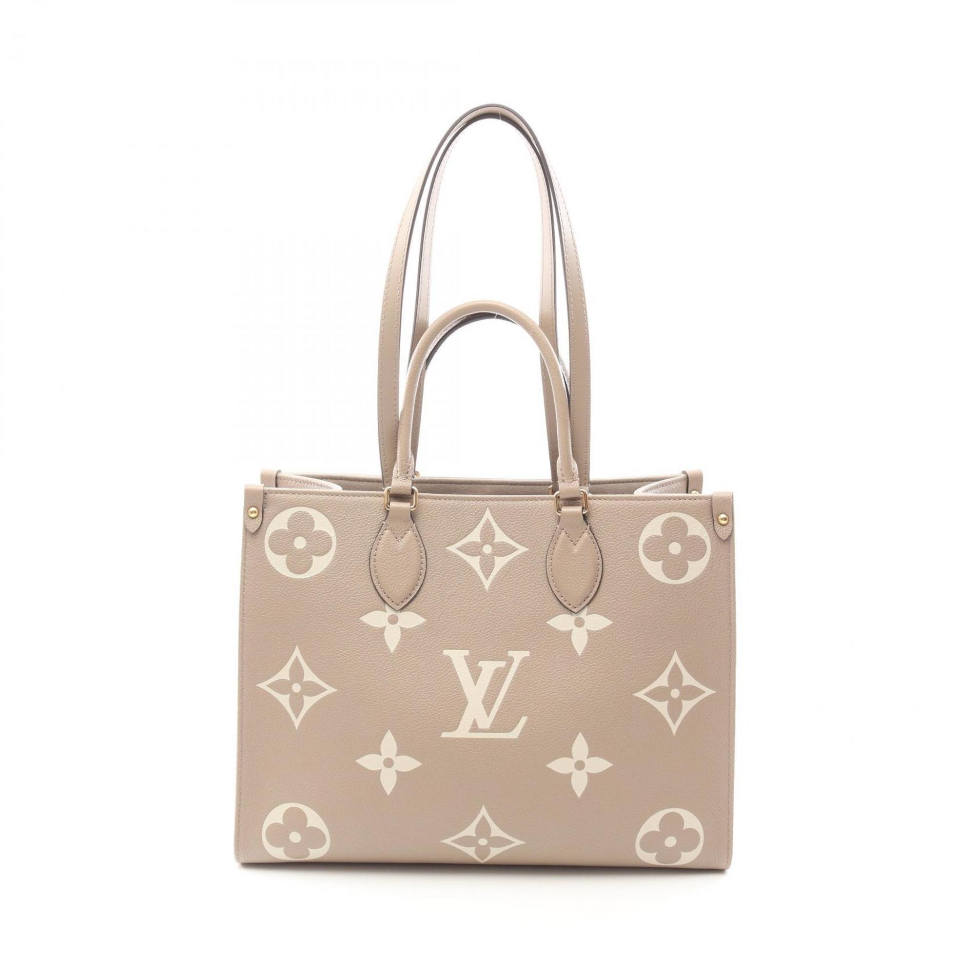 Louis Vuitton Beige Ivory Monogram Empreinte Tote Bag ( )