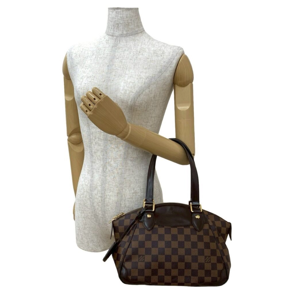 Louis Vuitton Brown Leather Pvc Handbag Tote Bag ( ) - Product Image 2