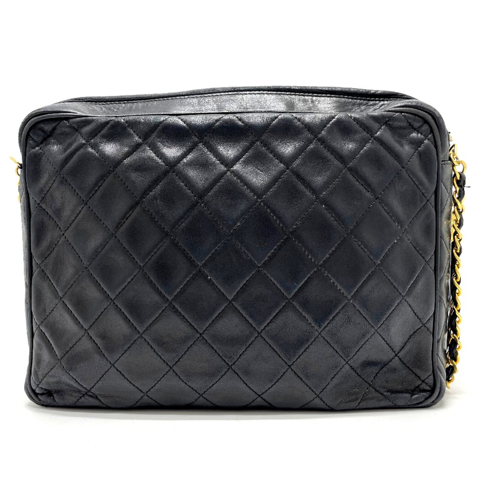 Chanel Leather Black Shoulder Bag 9
