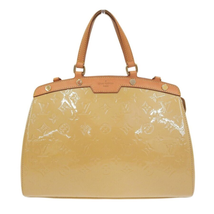 Louis Vuitton Monogram Vernis Blair MM Handbag Tote Bag Citrine Beige | Studio Nafay