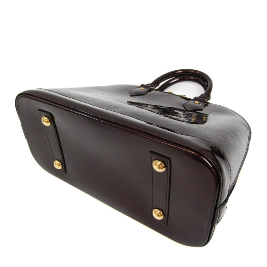LOUIS VUITTON Monogram Vernis ALMA PM Women's Handbag Amarante | Studio Nafay