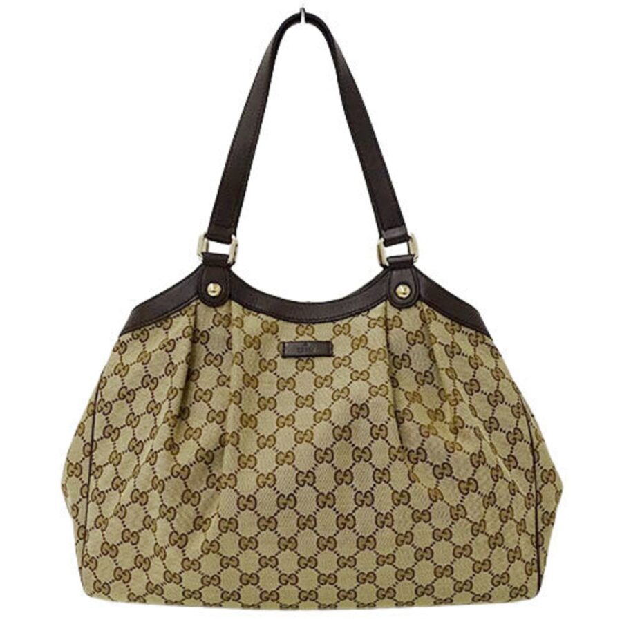Gucci Bag Ladies Tote Shoulder GG Canvas Brown Beige 388919 | Studio Nafay