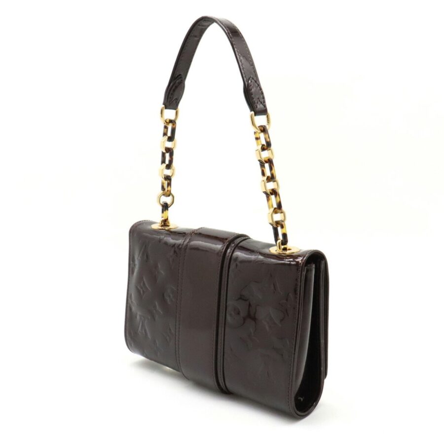 LOUIS VUITTON Monogram Vernis Vermont Avenue Chain Bag One Shoulder Amarant | Studio Nafay