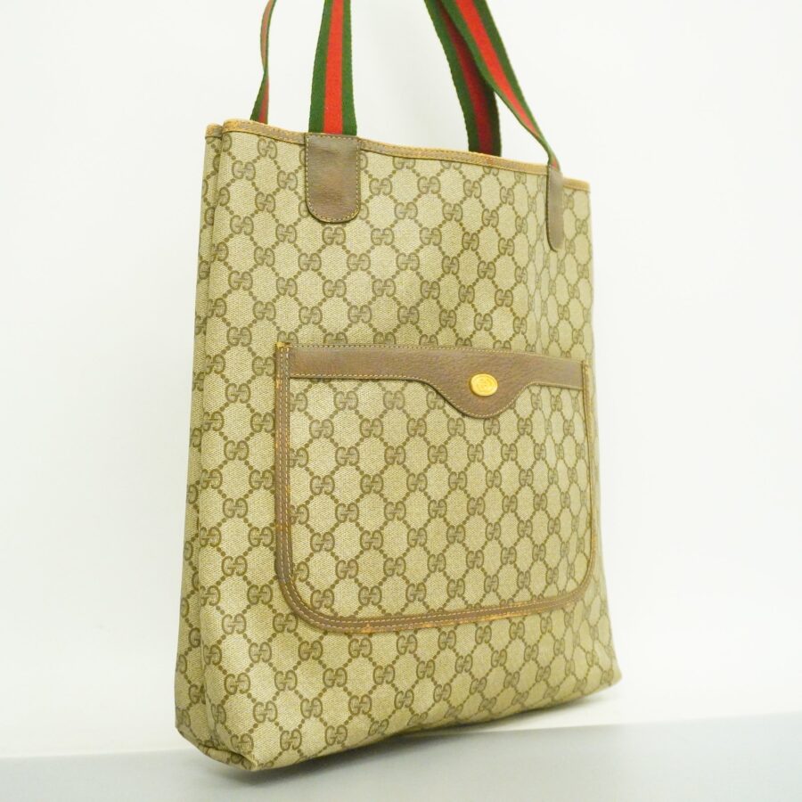GUCCIAuth Sherry Line Tote Bag 39 02 003 Women's GG Supreme Beige | Studio Nafay