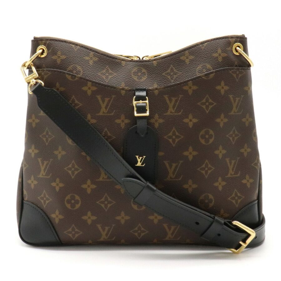 Louis Vuitton Monogram Odeon NM MM Shoulder Bag Leather Noir Black | Studio Nafay