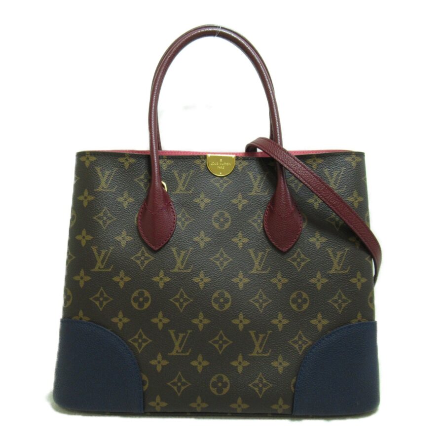LOUIS VUITTON Flandrin Brown navy mauve Monogram PVC coated canvas | Studio Nafay