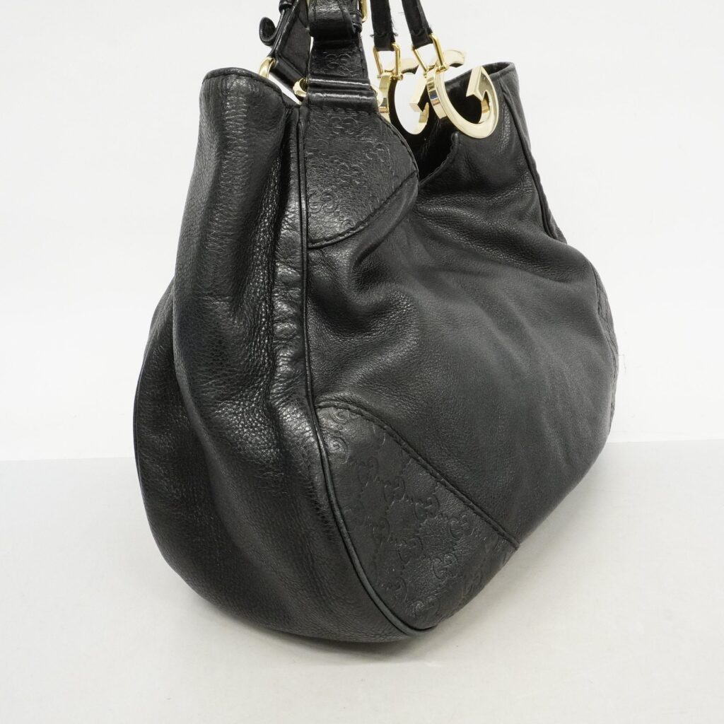 Guccissima 002-1073 Women's Leather Shoulder Bag,Tote Bag Black - Product Image 2