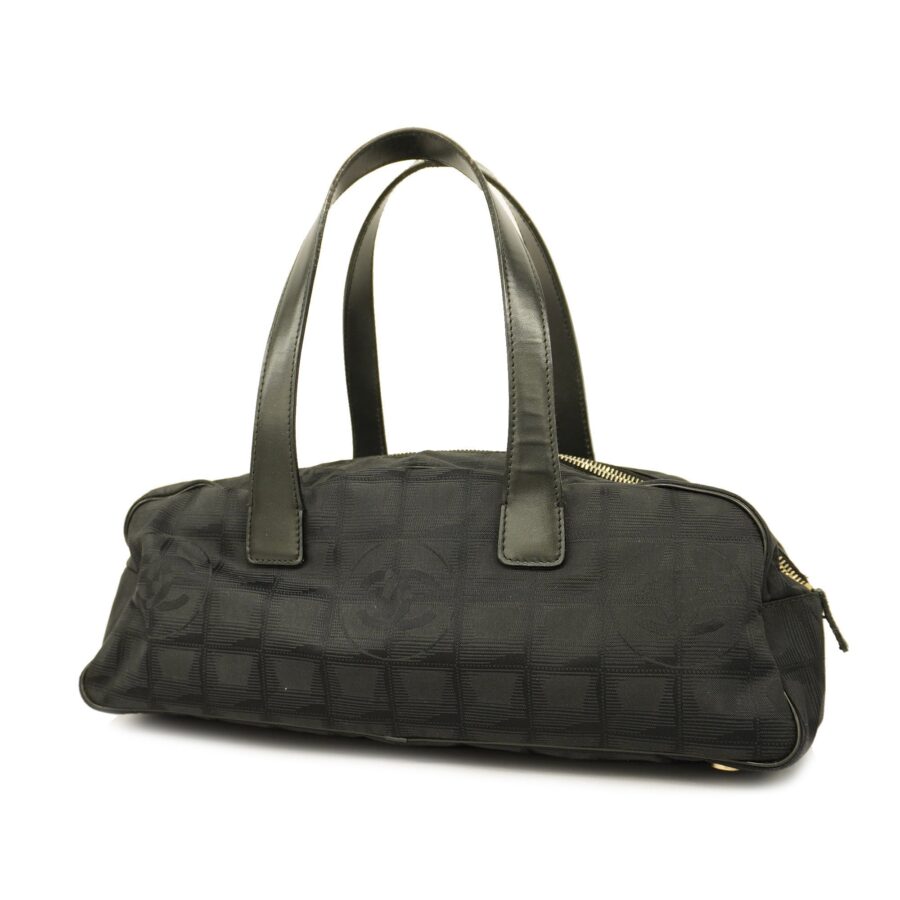 CHANELAuth New Travel Line Handbag Women's Nylon Handbag Black | Studio Nafay