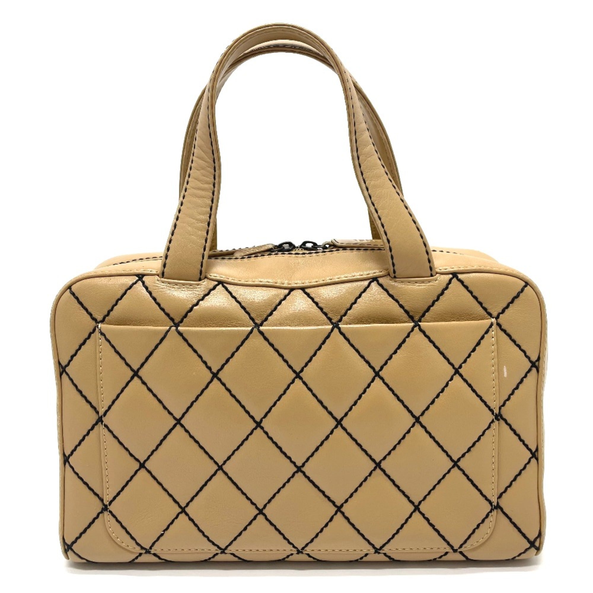 Chanel Leather Beige Elegant Tote Bag 3
