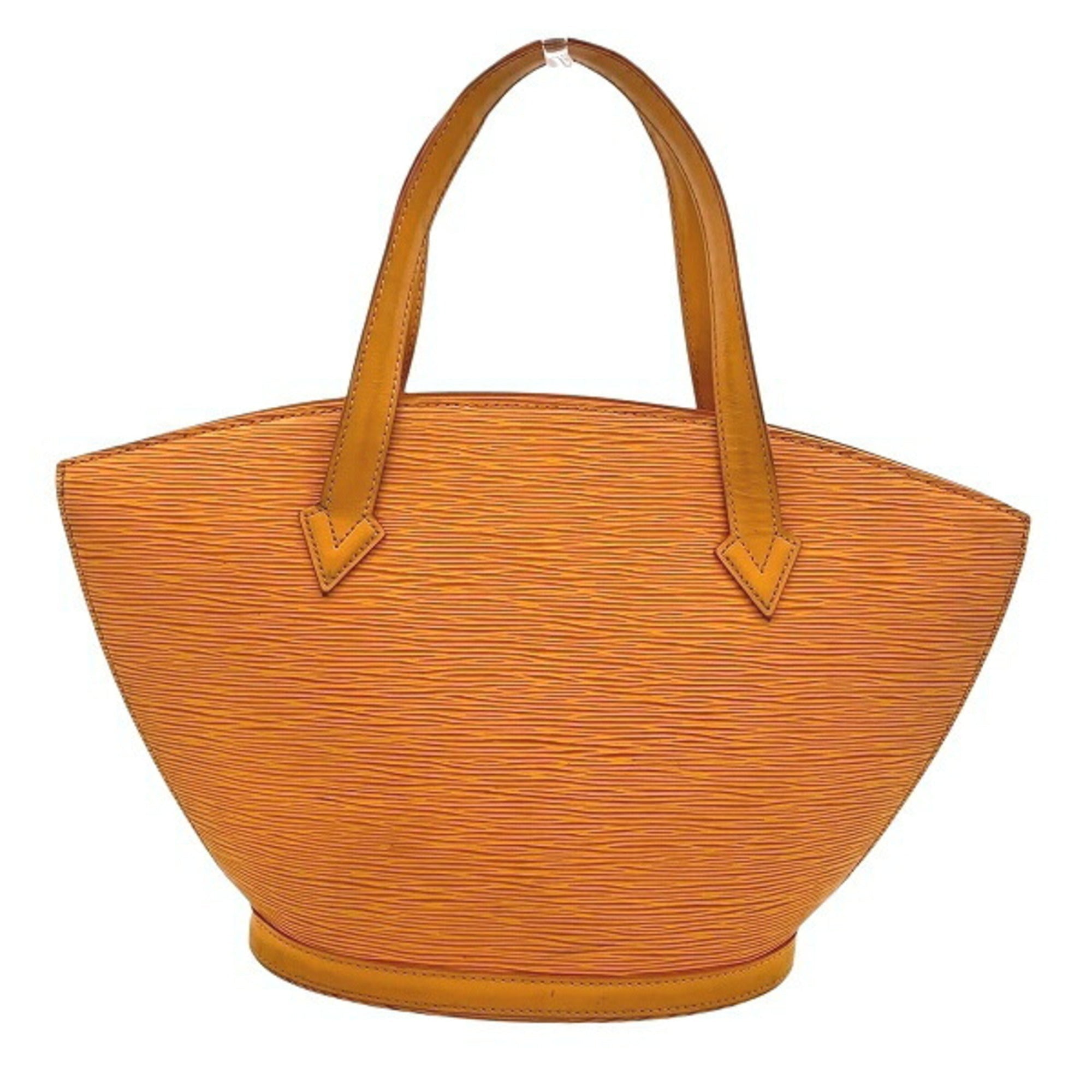 Louis Vuitton Yellow Leather Handbag Tote Bag ( )