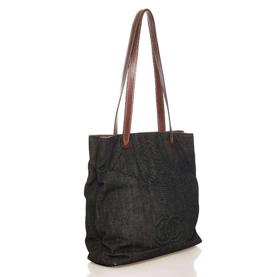 Chanel here mark shoulder bag tote black brown leather ladies CHANEL | Studio Nafay