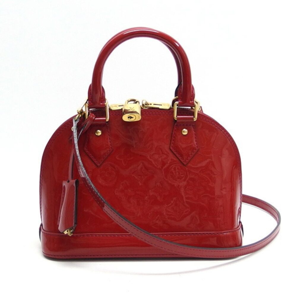 LOUIS VUITTON Monogram Vernis Alma BB Pomme d'Amour Shoulder Bag - Product Image 2