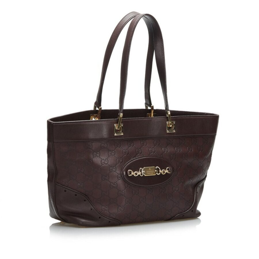 Gucci Shima Handbag Tote Bag 145993 Brown Leather Ladies Gucci | Studio Nafay