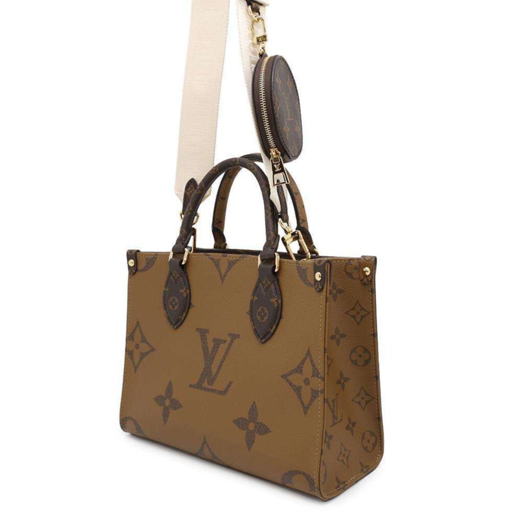 Louis Vuitton Red Color Monogram Reverse Handbag Tote Bag ( ) - Product Image 2