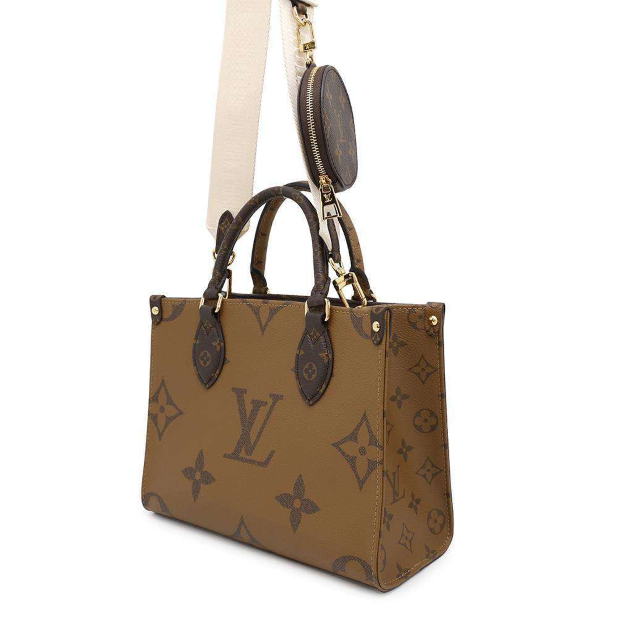 Louis Vuitton Red Color Monogram Reverse Handbag Tote Bag ( )