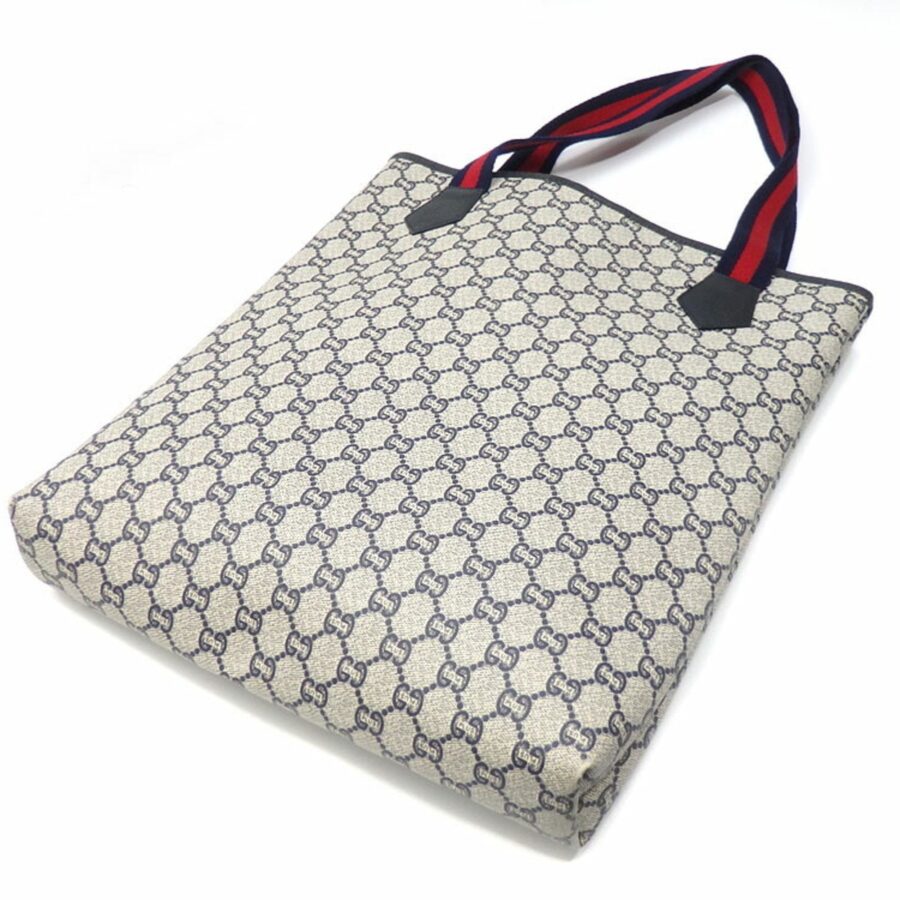 Gucci Tote Bag Gucci Plus Ladies Gray PVC Leather Old | Studio Nafay