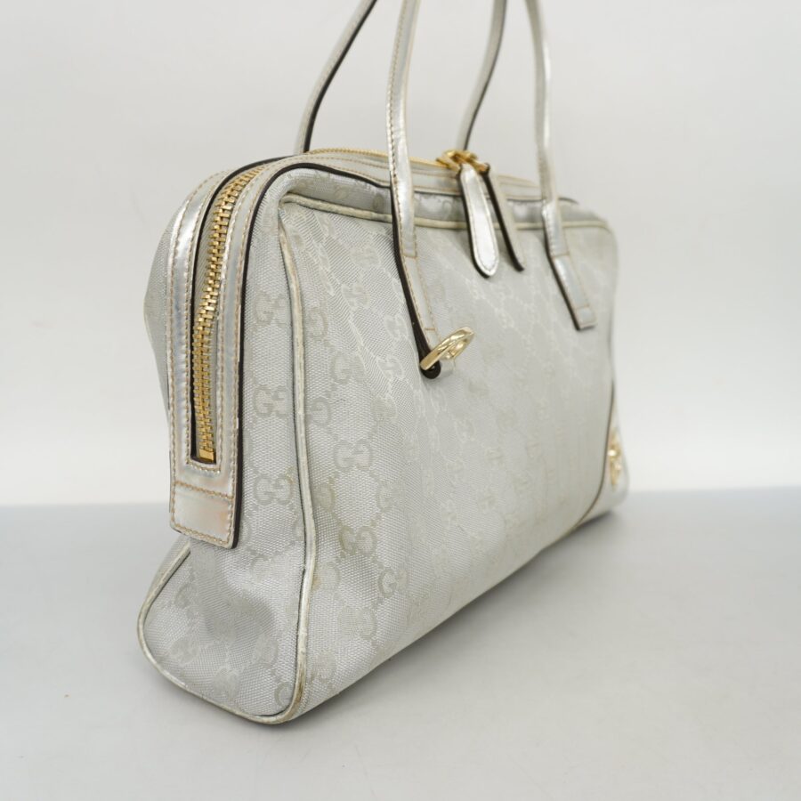 GUCCIAuth GG Canvas Tote Bag 169971 Women's Tote Bag Silver | Studio Nafay