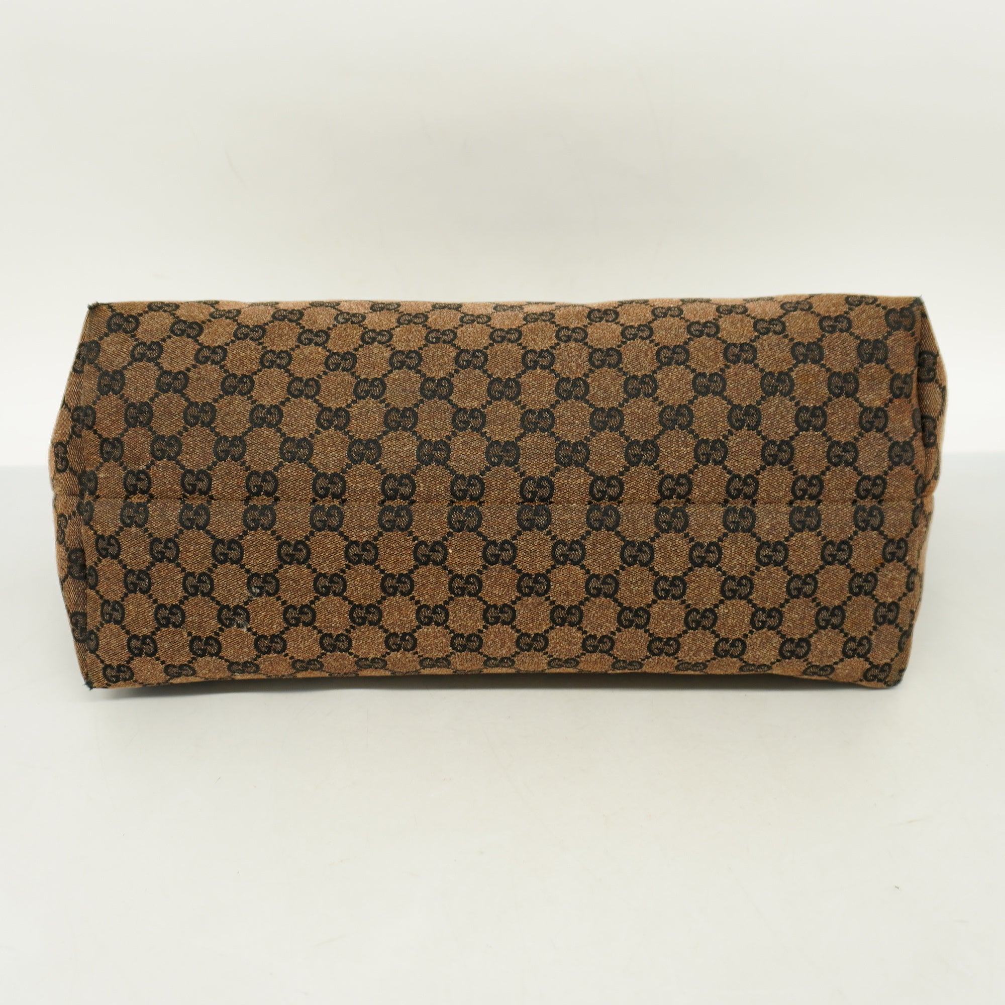 GUCCIAuth GG Canvas 130736 Women’s GG Canvas Tote Bag Brown