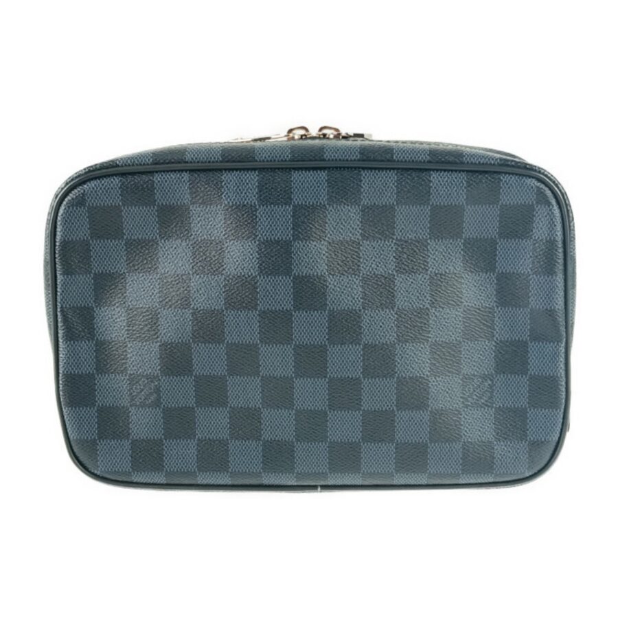 Louis Vuitton Damier Cobalt Navy Canvas Clutch Bag Pouch ( ) | Studio Nafay