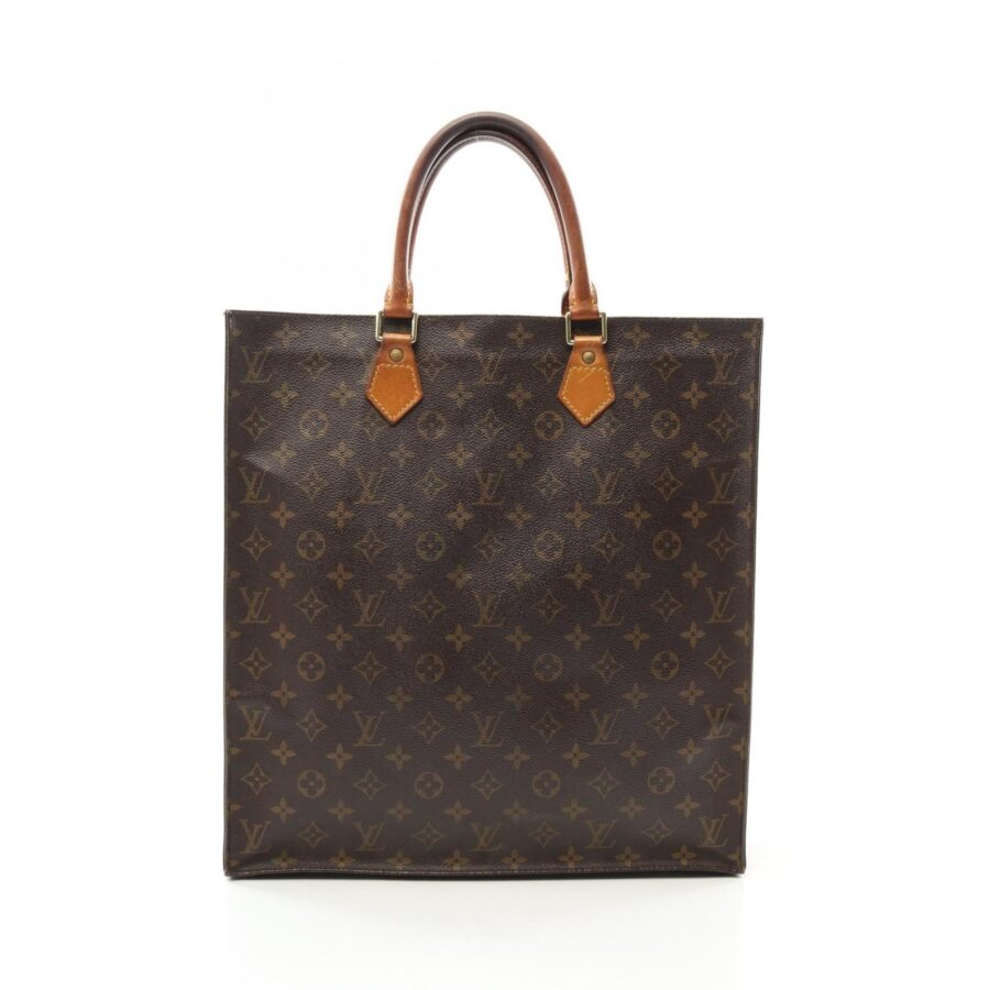 Louis Vuitton Brown Monogram Coated Canvas Leather Tote Bag ( ) | Studio Nafay
