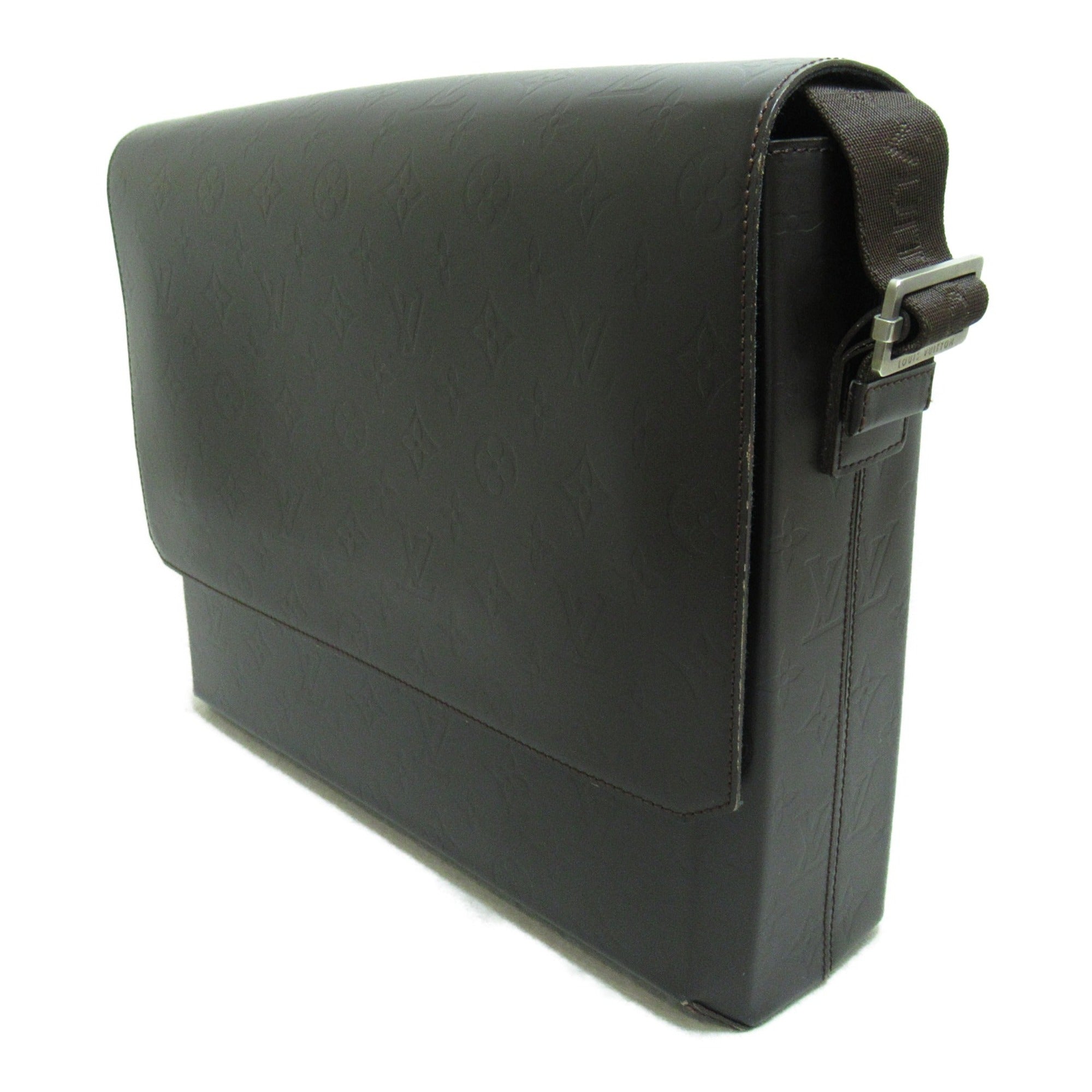LOUIS VUITTON Fonzie Brown Dark brown Monogram / Grasse Calfskin [cowhide]