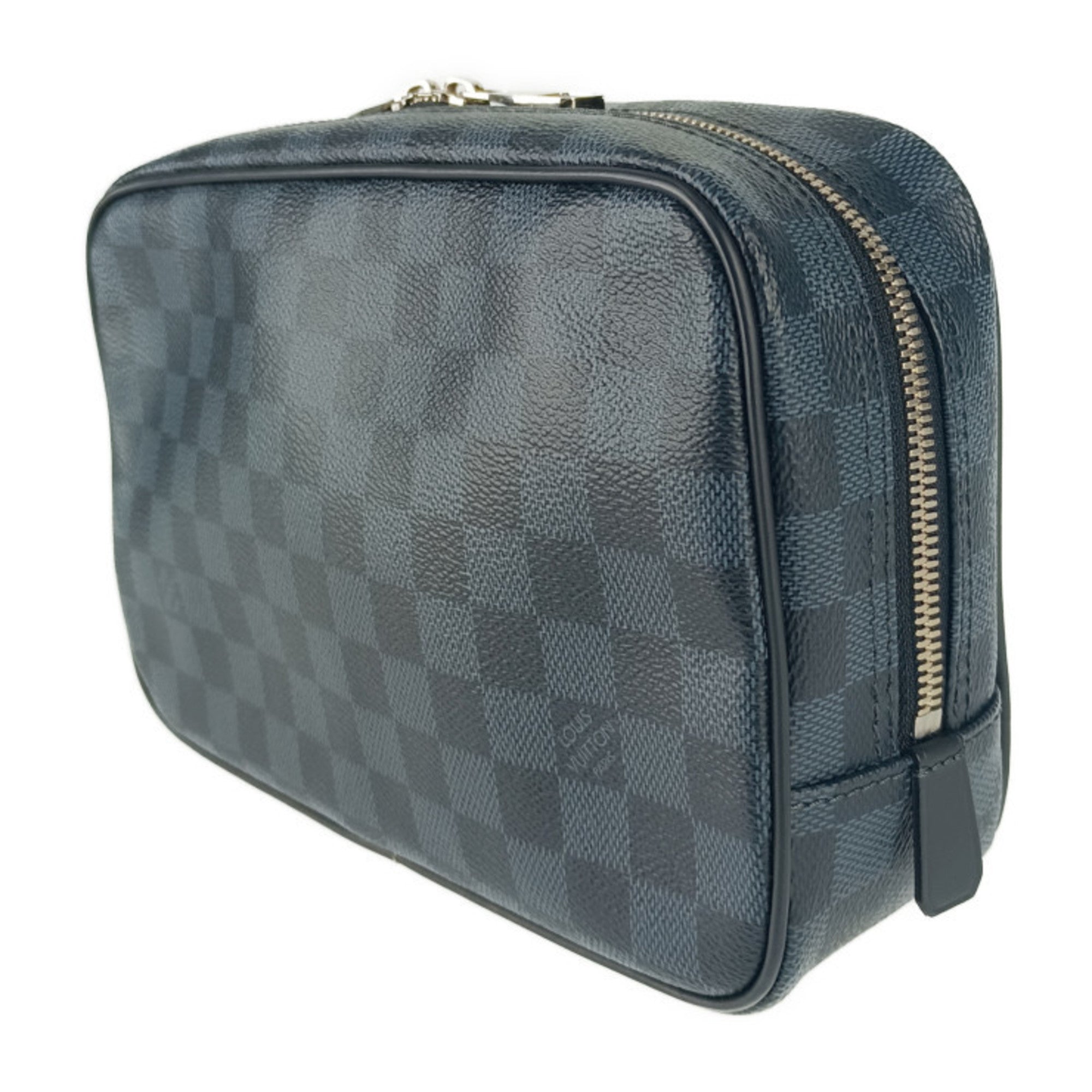 Louis Vuitton Damier Cobalt Navy Canvas Clutch Bag Pouch ( )