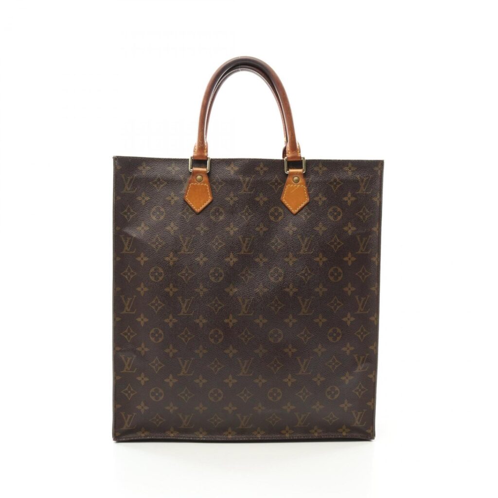 Louis Vuitton Brown Monogram Coated Canvas Leather Tote Bag ( ) - Product Image 2