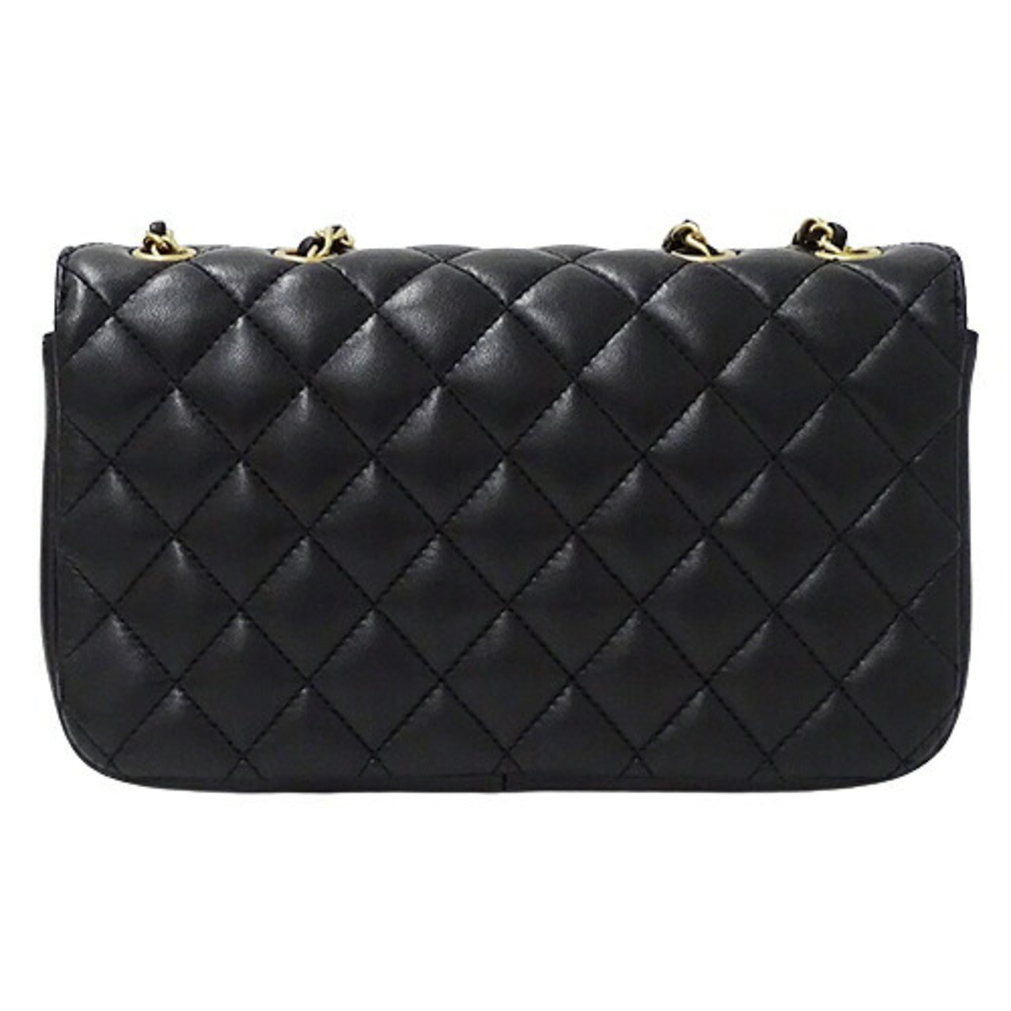 Chanel Matelassé Lambskin Black Shoulder Bag 2