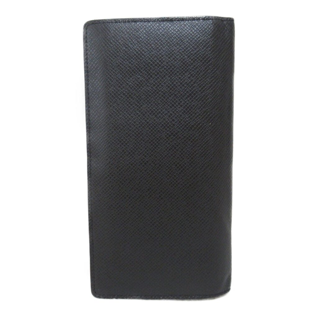 LOUIS VUITTON Foille Brazza Bifold Long Wallet Black Black Taiga leather - Product Image 2