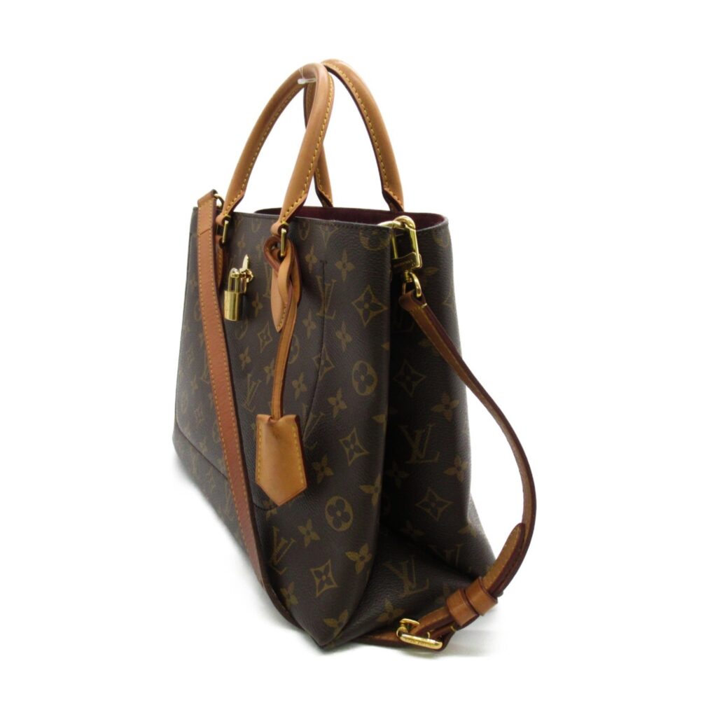 LOUIS VUITTON Flower tote Tote Bag Brown PVC coated canvas - Product Image 2
