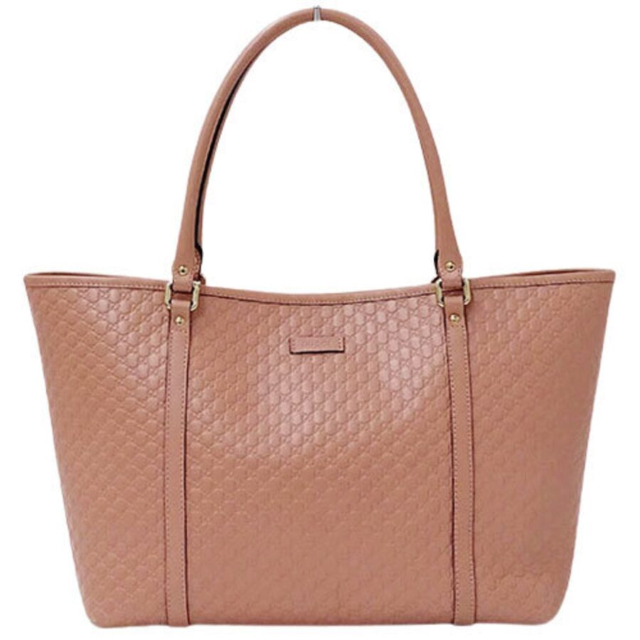 Gucci Bag Ladies Tote Shoulder Shima Micro Leather Pink 449647 | Studio Nafay