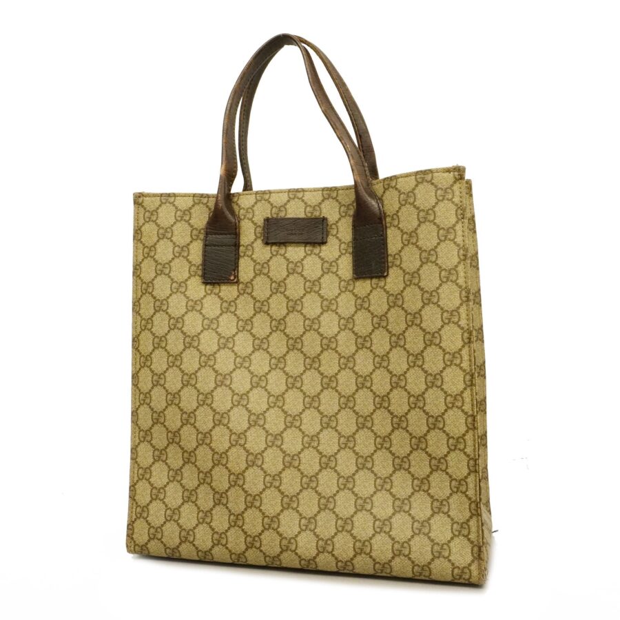 Gucci 91249 Women's GG Supreme Tote Bag Beige | Studio Nafay